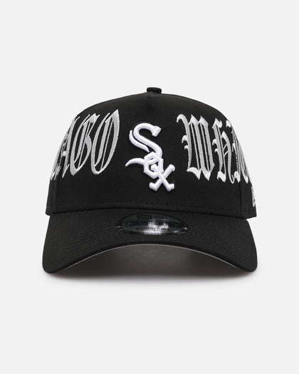 New Era Chicago White Sox 'Gothic Script' 9FORTY A-Frame Snapback Black/Grey