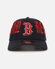 New Era Boston Red Sox 'Gothic Script' 9FORTY A-Frame Snapback Scarlet/Navy
