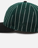 New Era Oakland Athletics 9FIFTY Retro Melton Pinstripe Strapback Dark Green/Black