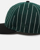 New Era New York Yankees 9FIFTY Retro Melton Pinstripe Strapback Dark Green/Black