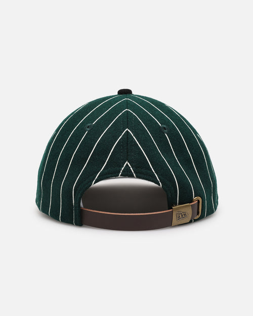 New Era Miami Dolphins 9FIFTY Retro Melton Pinstripe Strapback Dark Green/Black