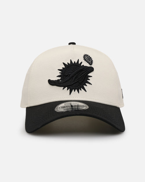 New Era Miami Dolphins 'Paisley Hit' 9FORTY A-Frame Snapback Chrome White/Black