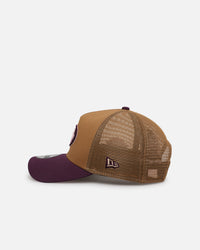 New Era San Francisco 49ers 'Rustic Rose' 9FORTY A-Frame Trucker Snapback Wheat