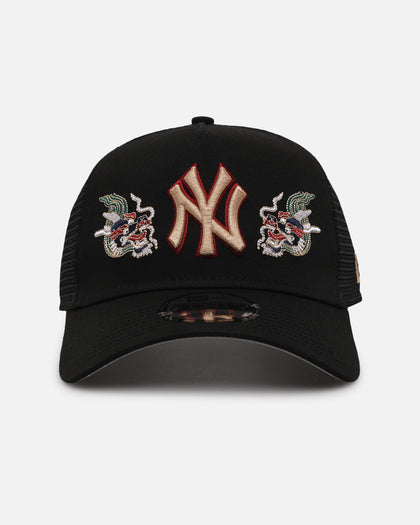 New Era New York Yankees 'Dragon Collection 2.0' 9FORTY A-Frame Trucker Snapback Black
