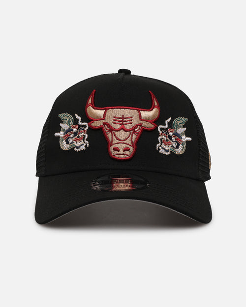 New Era Chicago Bulls 'Dragon Collection' 9FORTY A-Frame Trucker Snapback Black