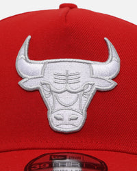 New Era Chicago Bulls "Scarlet White" 39THIRTY A-Frame Stretch Fit Scarlet/White