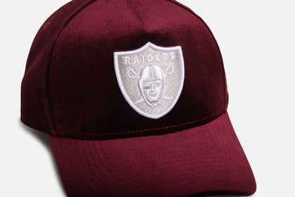 New Era Las Vegas Raiders 'Velvet Dreams' 9FORTY A-Frame Snapback Maroon/Grey