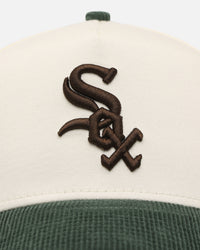 New Era Chicago White Sox 'Chrome White Green' Corduroy Visor 9FORTY A-Frame Snapback Chrome