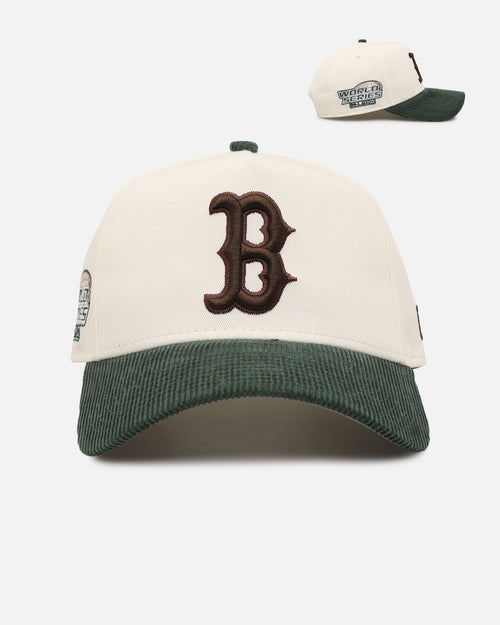 New Era Boston Red Sox 'Chrome White Green' Corduroy Visor 9FORTY A-Frame Snapback Chrome