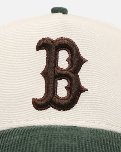 New Era Boston Red Sox 'Chrome White Green' Corduroy Visor 9FORTY A-Frame Snapback Chrome