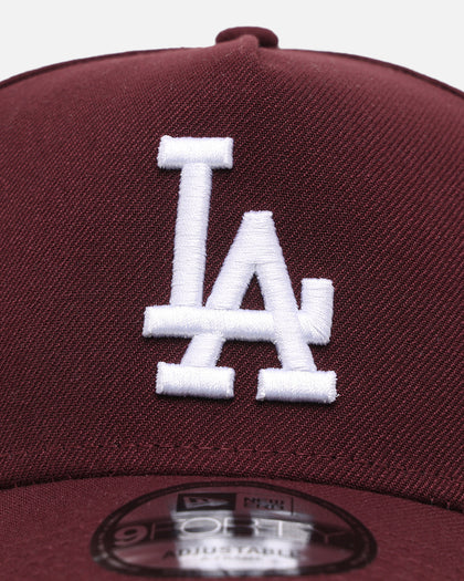 New Era Los Angeles Dodgers 'Polychromatic' 9FORTY A-Frame Snapback Maroon