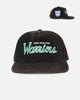 New Era New Zealand Warriors 'NRL Golfer Washed Black' Pre-Curved Corduroy Golfer Snapback Washed Black