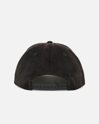 New Era New Zealand Warriors 'NRL Golfer Washed Black' Pre-Curved Corduroy Golfer Snapback Washed Black