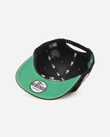 New Era Sydney Roosters 'NRL Golfer Washed Black' Pre-Curved Corduroy Golfer Snapback Washed Black