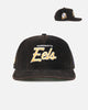 New Era Parramatta Eels 'NRL Golfer Washed Black' Pre-Curved Corduroy Golfer Snapback Washed Black