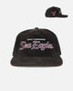 New Era Manly Warringah Sea Eagles 'NRL Golfer Washed Black' Pre-Curved Corduroy Golfer Snapback Washed Black