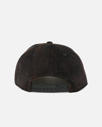 New Era Manly Warringah Sea Eagles 'NRL Golfer Washed Black' Pre-Curved Corduroy Golfer Snapback Washed Black