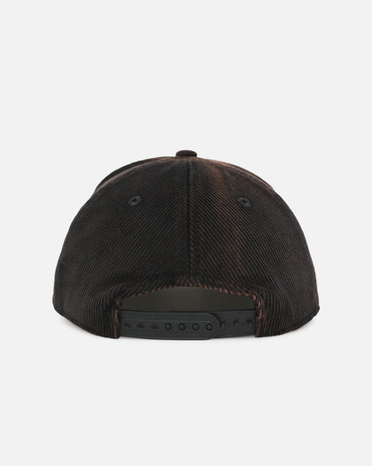 New Era Gold Coast Titans 'NRL Golfer Washed Black' Pre-Curved Corduroy Golfer Snapback Washed Black