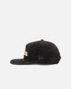 New Era Brisbane Broncos 'NRL Golfer Washed Black' Pre-Curved Corduroy Golfer Snapback Washed Black
