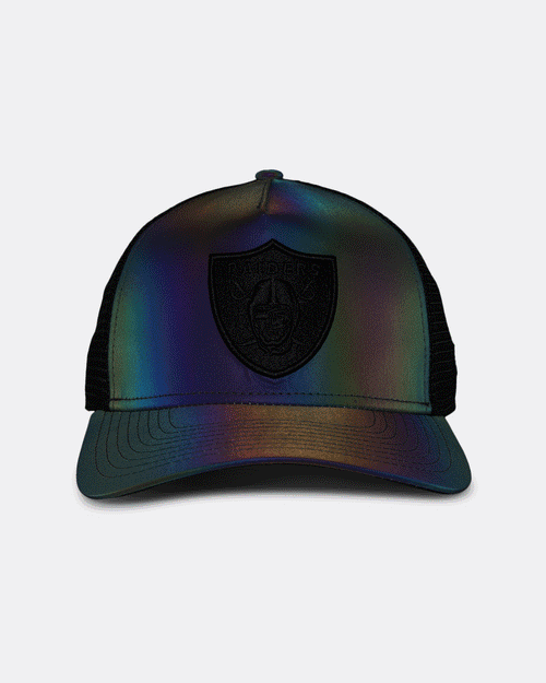 New Era Las Vegas Raiders 'Iridescent' 9FORTY A-Frame Trucker Snapback Iridescent