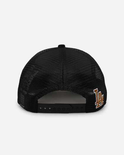 New Era Los Angeles Dodgers 'Washed Cord Racer' Corduroy Golfer Trucker Snapback Washed Black