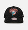 Mitchell & Ness Miami Dolphins Flames Pro Crown Snapback Faded Black