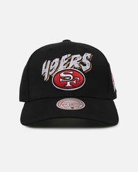 Mitchell & Ness San Francisco 49ers Flames Pro Crown Snapback Black