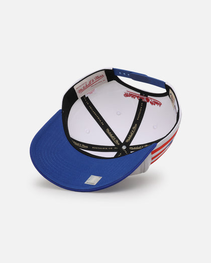 Mitchell & Ness Chicago Bulls 'Puerto Rico Flag' Pro Crown Snapback White/Blue
