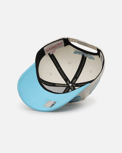 Mitchell & Ness Miami Dolphins 'Sky Blue' Pro Crown Snapback White Cream/Blue