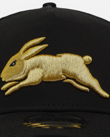 New Era South Sydney Rabbitohs 9FORTY A-Frame Snapback Black/Gold
