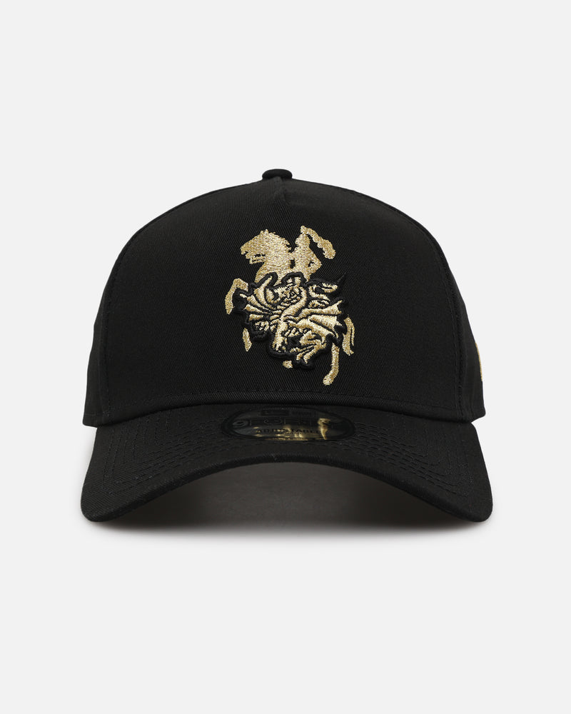 Buy New Era St. George Illawarra Dragons 9FORTY A-Frame Snapback Black/Gold  with crypto