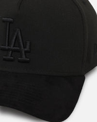 New Era Los Angeles Dodgers 'Premium Luxe' 39THIRTY A-Frame Stretch Fit Black