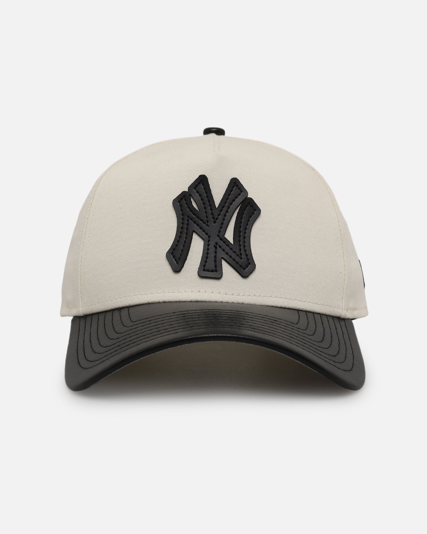 New Era New York Yankees 'Leather Visor' 9FORTY A-Frame Snapback