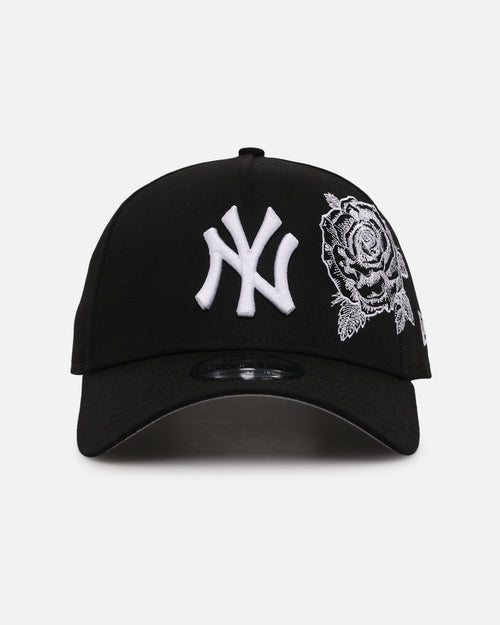 New Era New York Yankees 'Ornate Rose' 9FORTY A-Frame Snapback Black/White