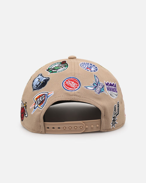 New Era NBA 'All Over Leagues' 9FORTY A-Frame Snapback Camel