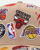 New Era NBA 'All Over Leagues' 9FORTY A-Frame Snapback Camel