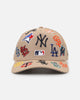 New Era MLB 'All Over Leagues' 9FORTY A-Frame Snapback Camel