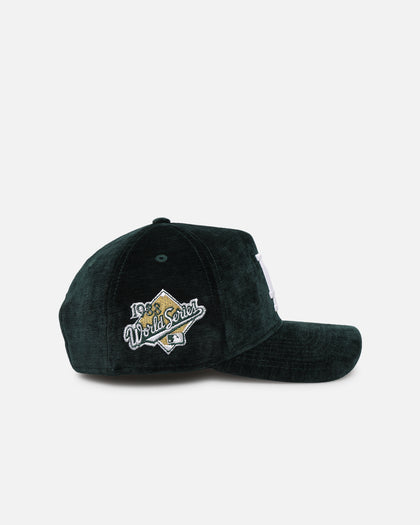 New Era Los Angeles Dodgers 'Plush Chenille' 9FORTY A-Frame Snapback Dark Green