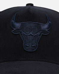 New Era Chicago Bulls 'Navy Tonal Cord' 9FORTY A-Frame Corduroy Snapback Navy