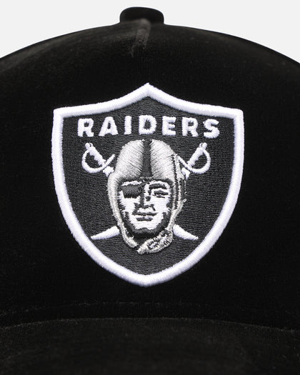 New Era Las Vegas Raiders 'Velvet Official Team Color' 9FORTY A-Frame Snapback Black