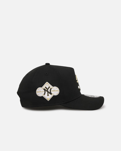 New Era New York Yankees 'Gold Medal Badge' 9FORTY A-Frame Snapback Black/White/Green