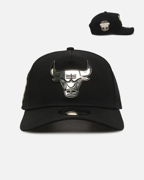 New Era Chicago Bulls 'Gold Medal Badge' 9FORTY A-Frame Snapback Black/White/Green