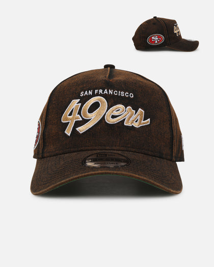 New Era San Francisco 49ers 'Black Washed Official Team Color' 9FORTY A-Frame Snapback Washed Black