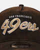 New Era San Francisco 49ers 'Black Washed Official Team Color' 9FORTY A-Frame Snapback Washed Black