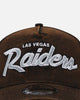 New Era Las Vegas Raiders 'Black Washed Official Team Color' 9FORTY A-Frame Snapback Washed Black