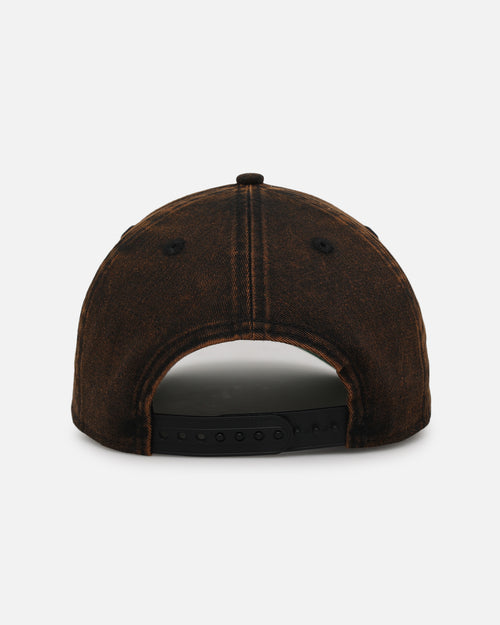 New Era Detroit Lions 'Black Washed Official Team Color' 9FORTY A-Frame Snapback Washed Black