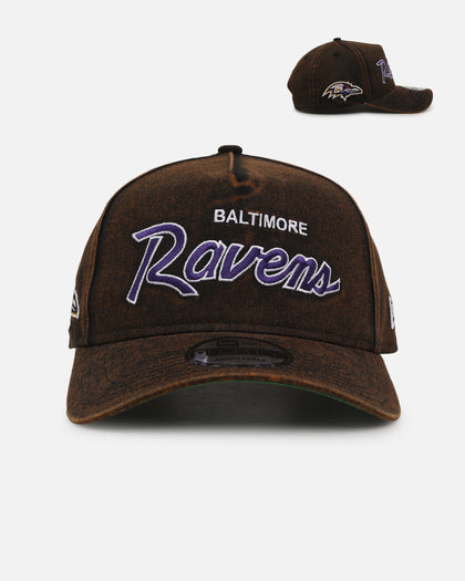 New Era Baltimore Ravens 'Black Washed Official Team Color' 9FORTY A-Frame Snapback Washed Black