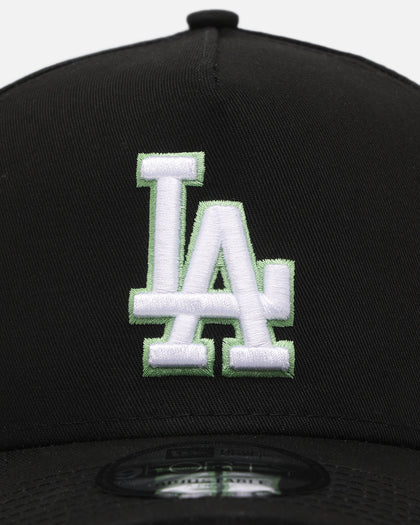 New Era Los Angeles Dodgers 'Satin Flower' 9FORTY A-Frame Snapback Black/Pink
