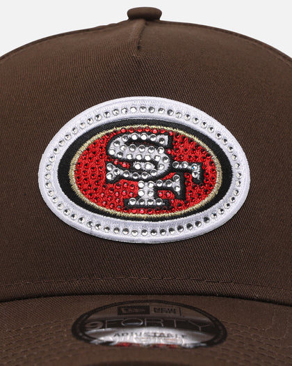 New Era San Francisco 49ers 'Diamante' 9FORTY A-Frame Snapback Walnut