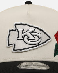 New Era Kansas City Chiefs 'Chrome Black Roses' 9FORTY A-Frame Snapback Chrome/Black